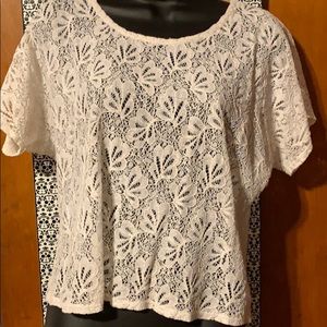 💟Nice floral see-through blouse